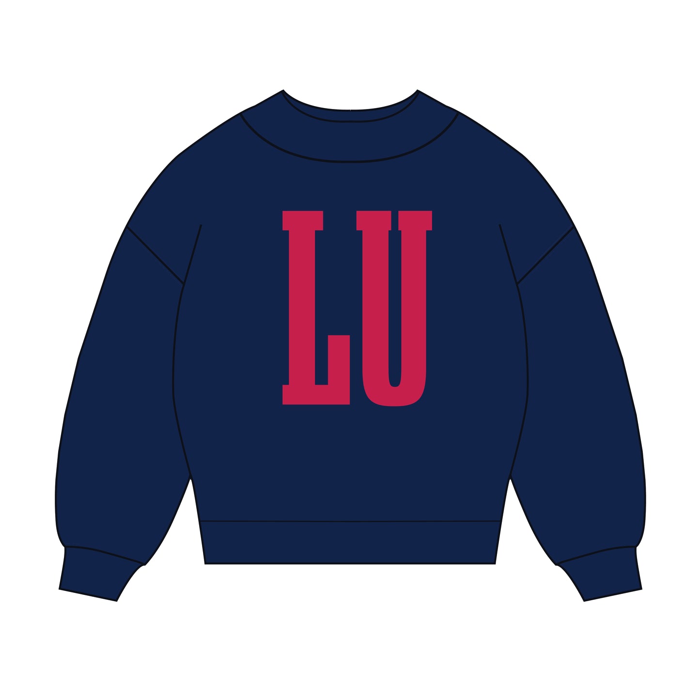 The Madi Varsity Mockneck Liberty | Navy