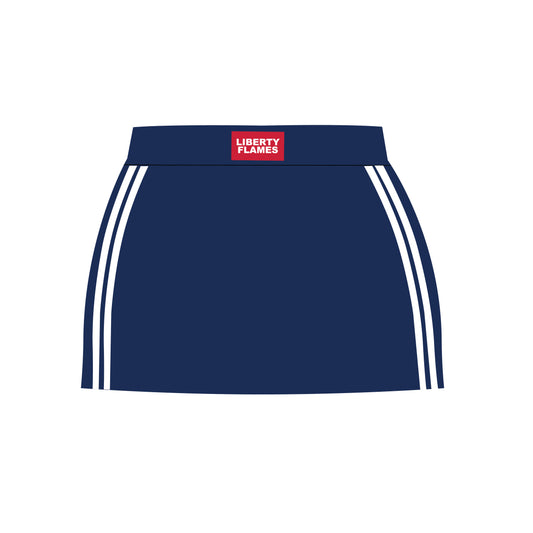 The Savannah Sporty Skort Liberty Flames Woven Label | Navy