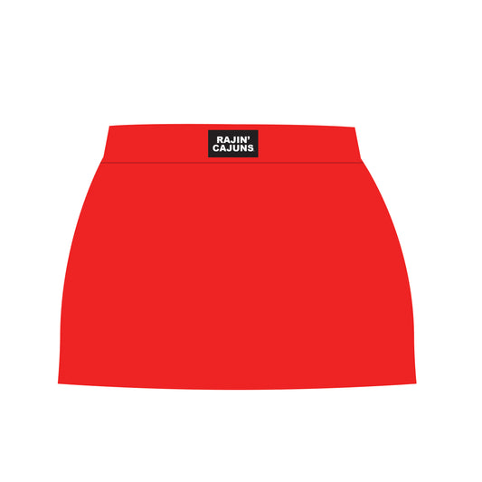 The Hayden High Waisted Skort Ragin' Cajuns Woven Label | Bright Red