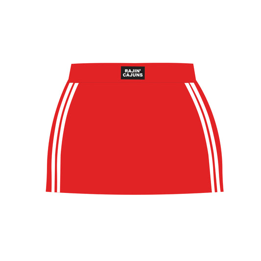 The Savannah Sporty Skort Ragin' Cajuns Woven Label | Bright Red