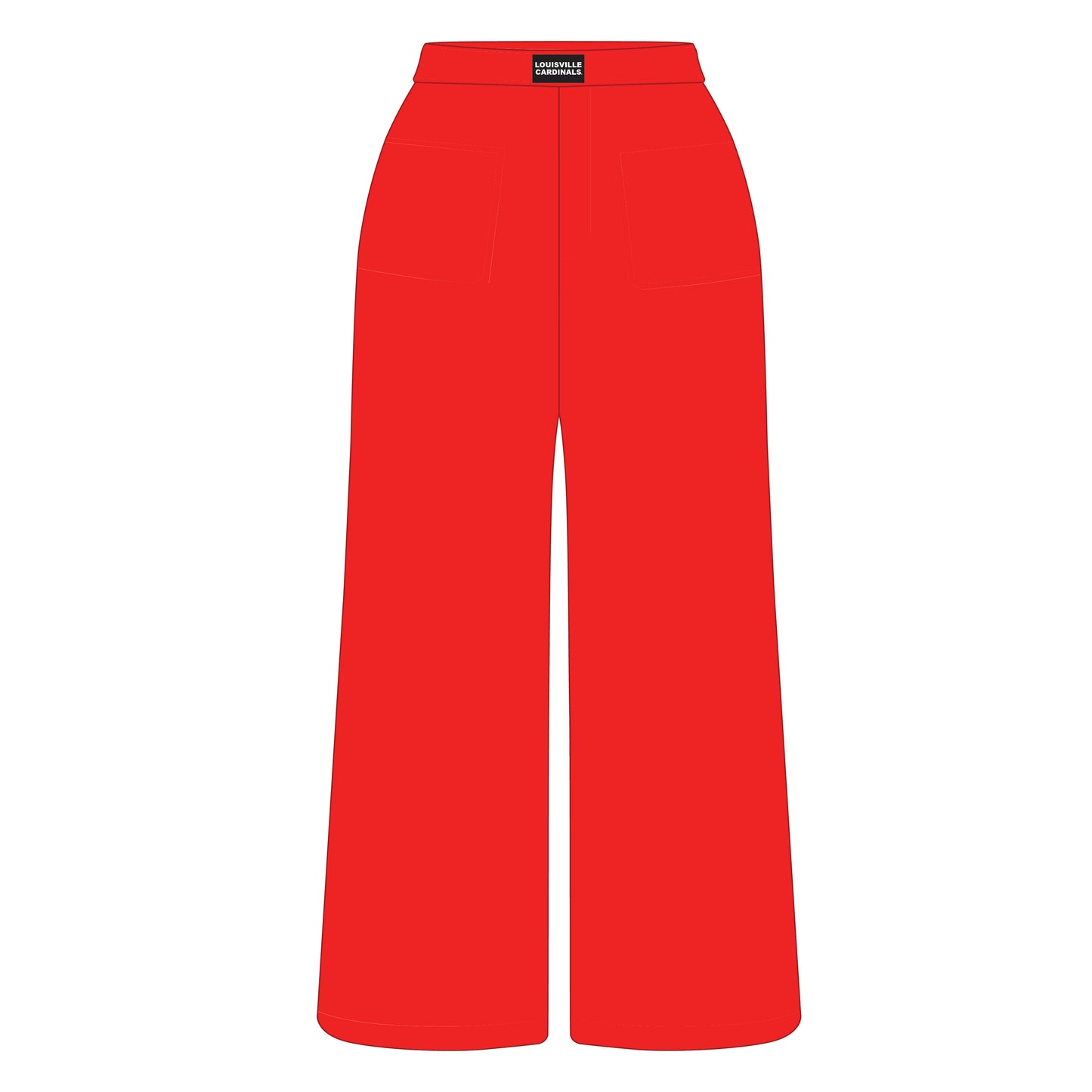 The Ava Airy Pants Louisville Cardinals Woven Label | Youth Bright Red