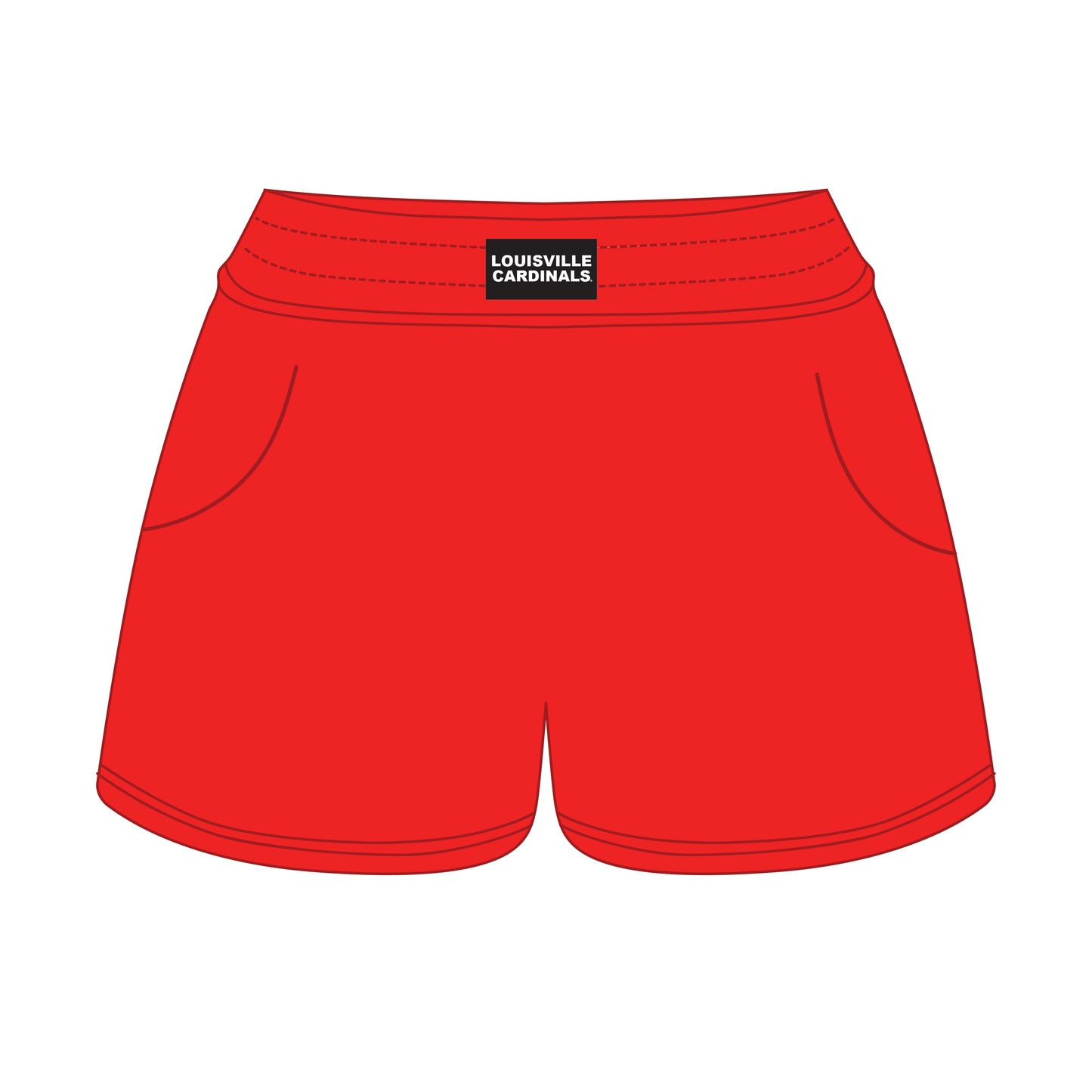 The Ava Airy Shorts Louisville Cardinals Woven Label | Youth Bright Red
