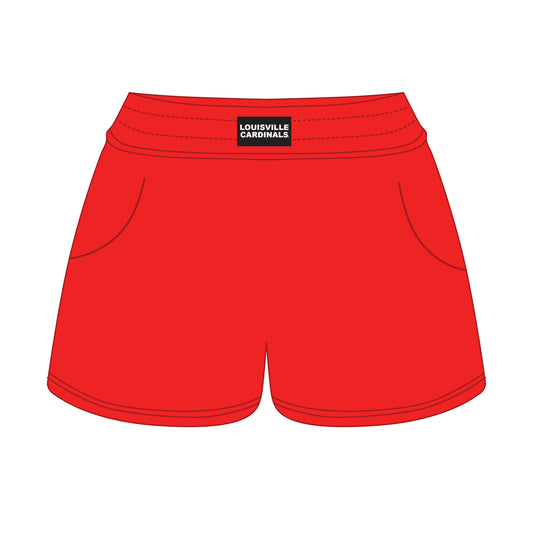 The Ava Airy Shorts Louisville Cardinals Woven Label | Youth Bright Red