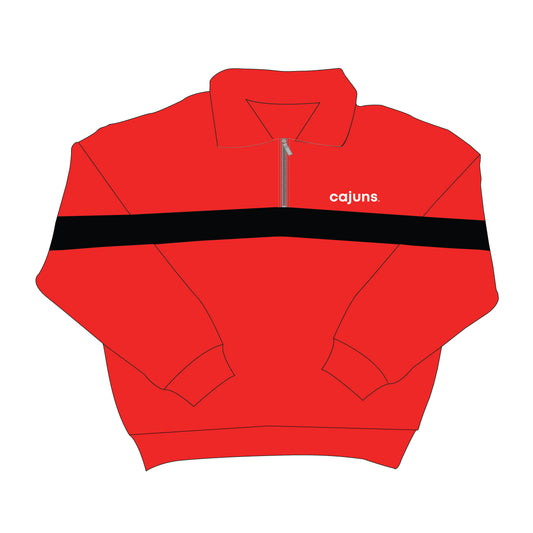 The Heather Half Zip Louisville | Red