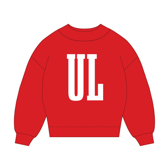 The Madi Varsity Mockneck Louisville | Crimson