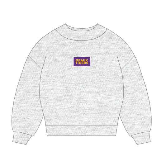 The Mary Mockneck Geaux Tigers Woven Label | Youth Ash