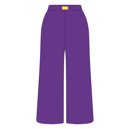 The Ava Airy Pants Geaux Tigers Woven Label | Youth Purple