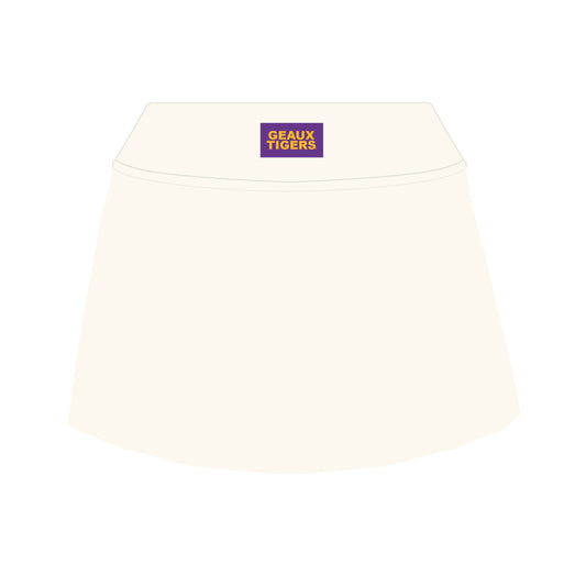 The Alli Tennis Skort Geaux Tigers Woven Label | Bone