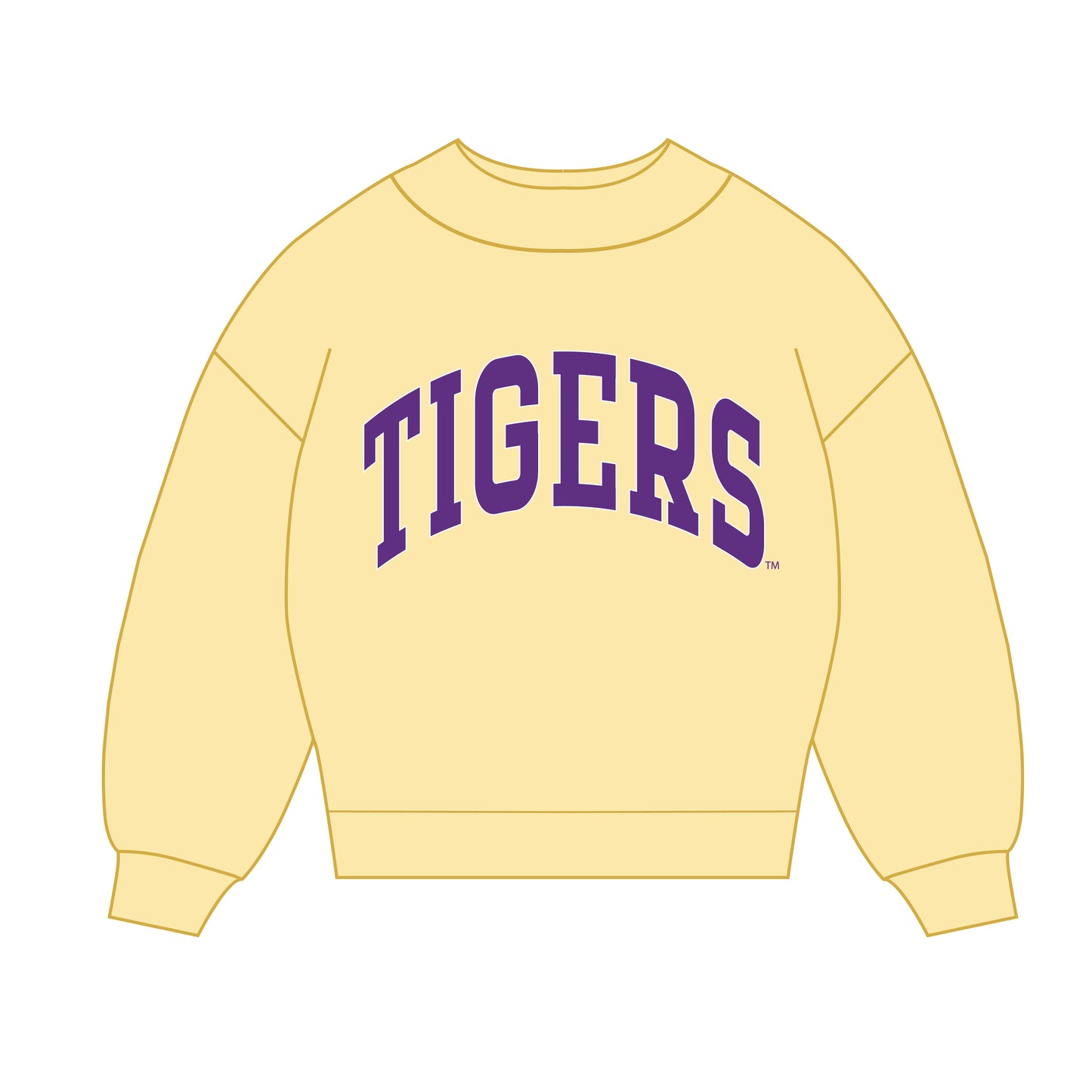 The Madi Classic Mockneck Tigers Applique | Butter