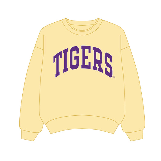 The Olivia Oversized Crewneck LSU | Butter