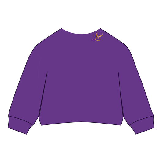The Lexie Lounge Top LSU | Purple