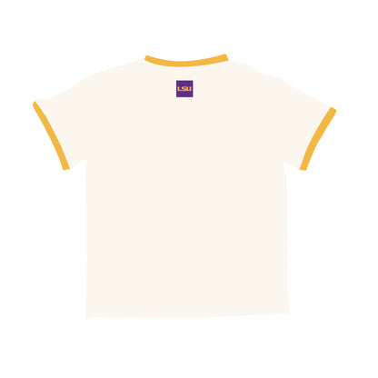 The Roxy Ringer Tee LSU | Bone