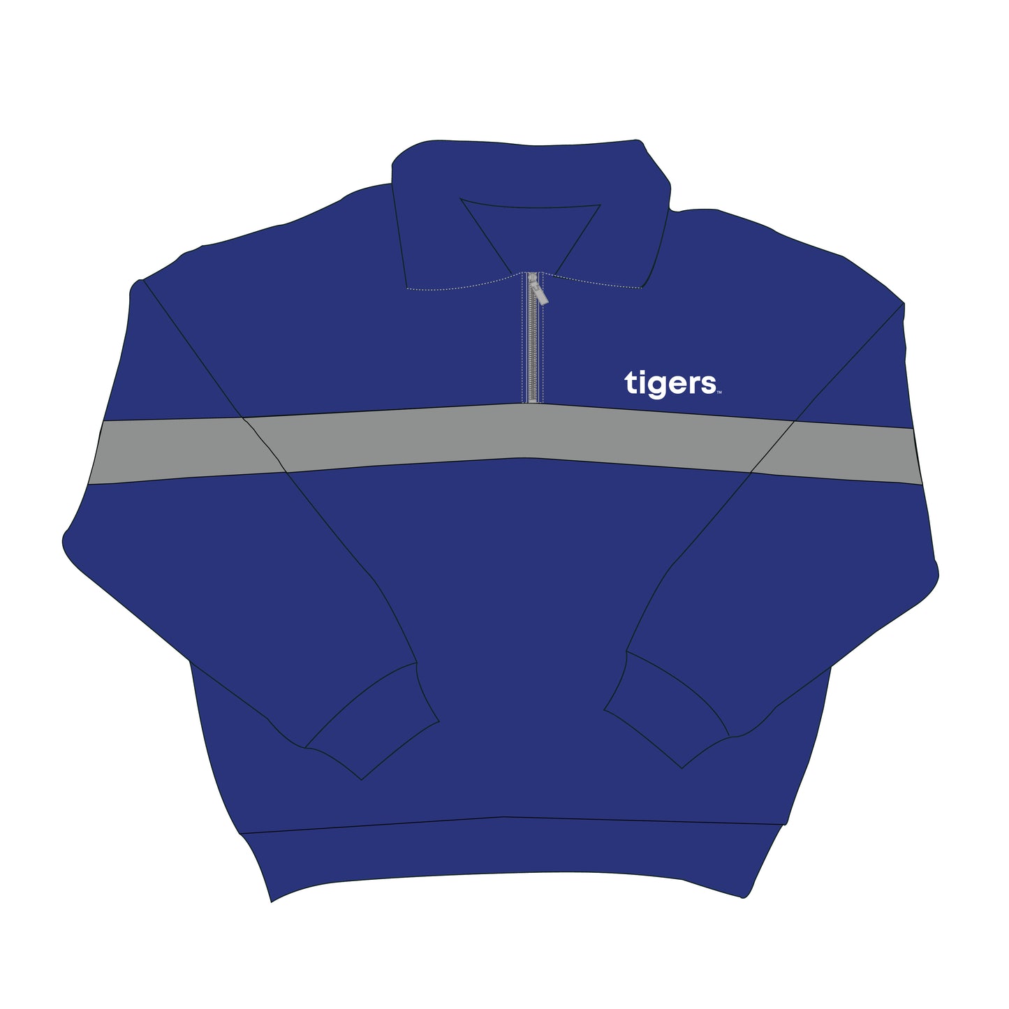 The Heather Half Zip Memphis | Royal Blue