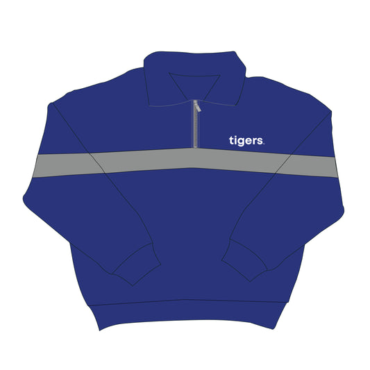 The Heather Half Zip Memphis | Royal Blue