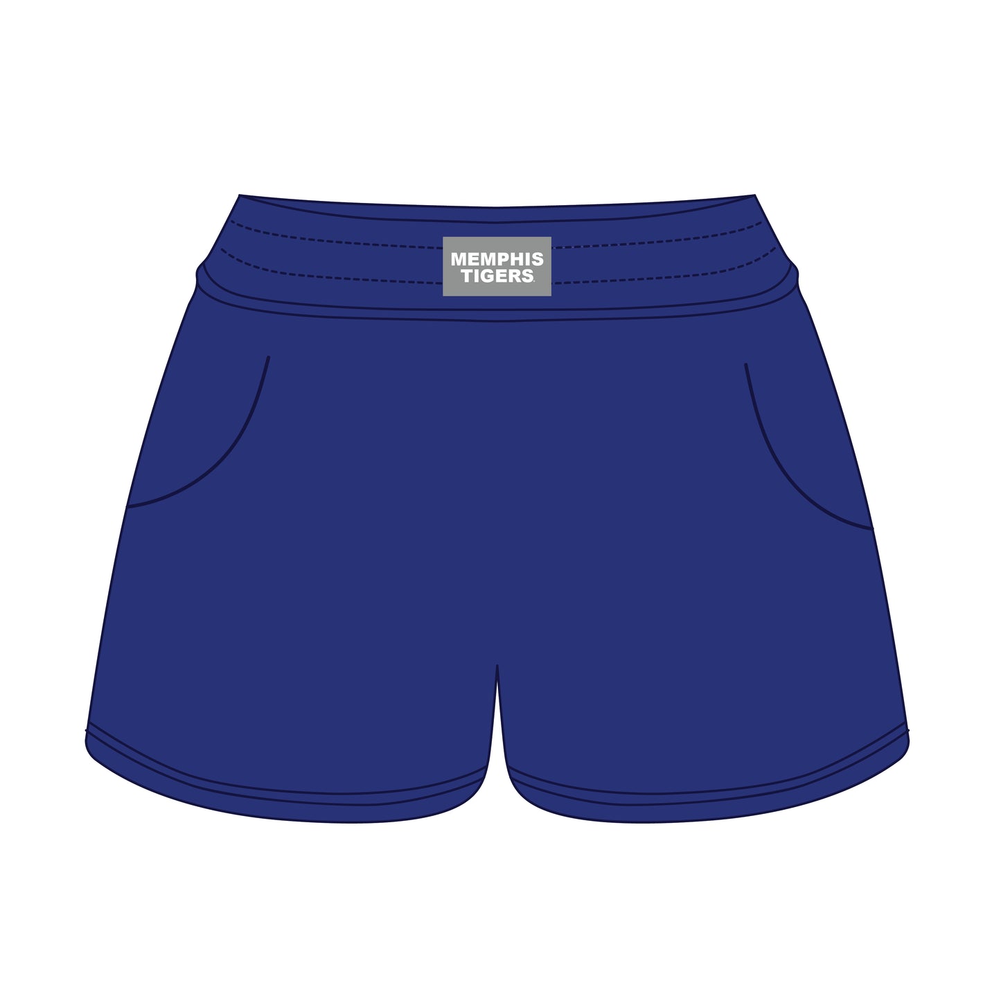 The Ava Airy Shorts Memphis Tigers Woven Label | Youth Royal Blue