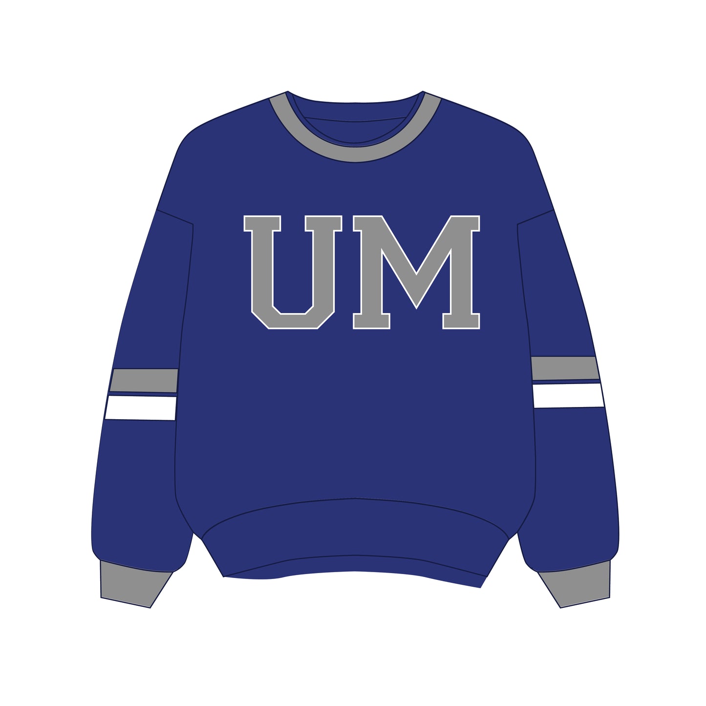 The Virginia Varsity Crewneck Memphis | Royal