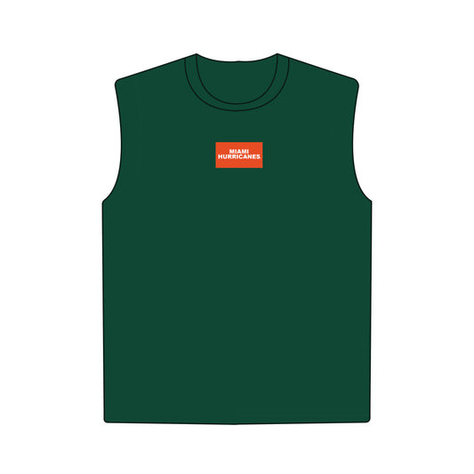 The Anna Active Tank Miami Hurricanes Woven Label | Dark Green