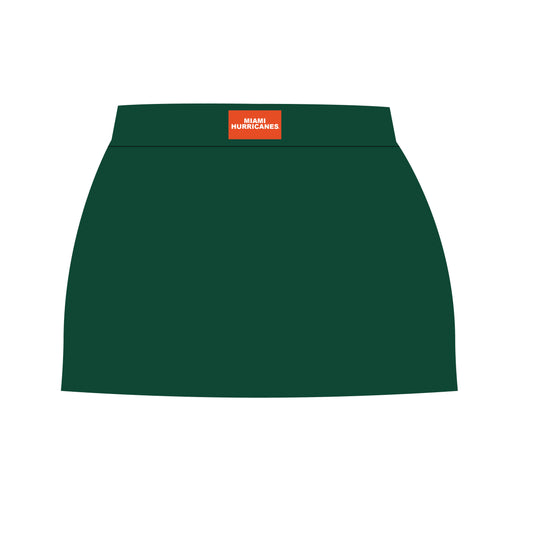 The Hayden High Waisted Skort Miami Hurricanes Woven Label | Green