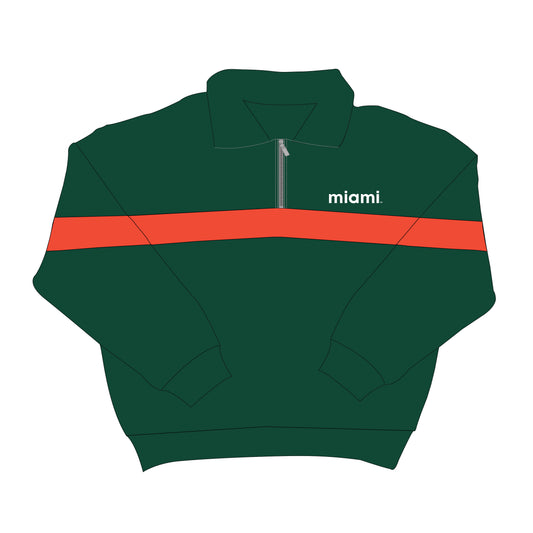 The Heather Half Zip Miami | Dark Green