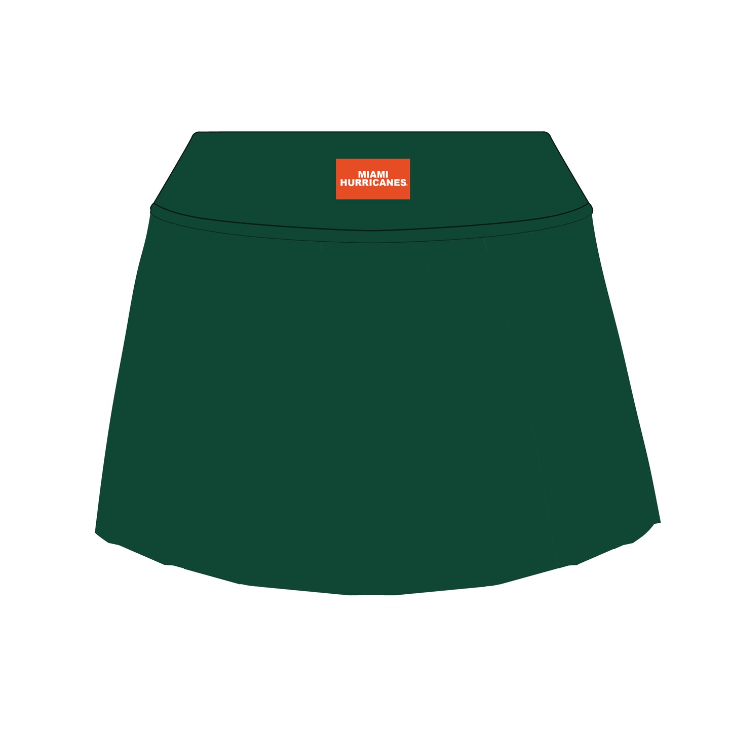 The Alli Tennis Skort Miami Hurricanes Woven Label | Youth Dark Green