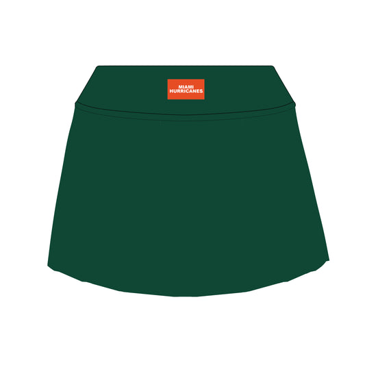 The Alli Tennis Skort Miami Hurricanes Woven Label | Deep Red