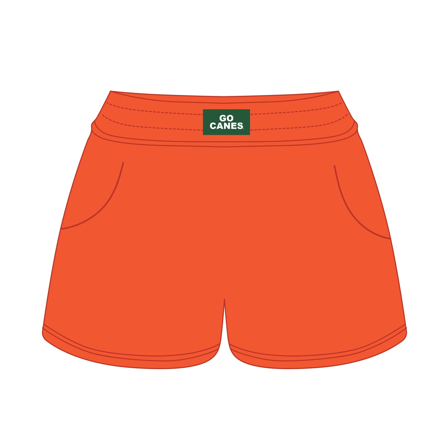 The Ava Airy Shorts Miami Hurricanes Woven Label | Youth Orange