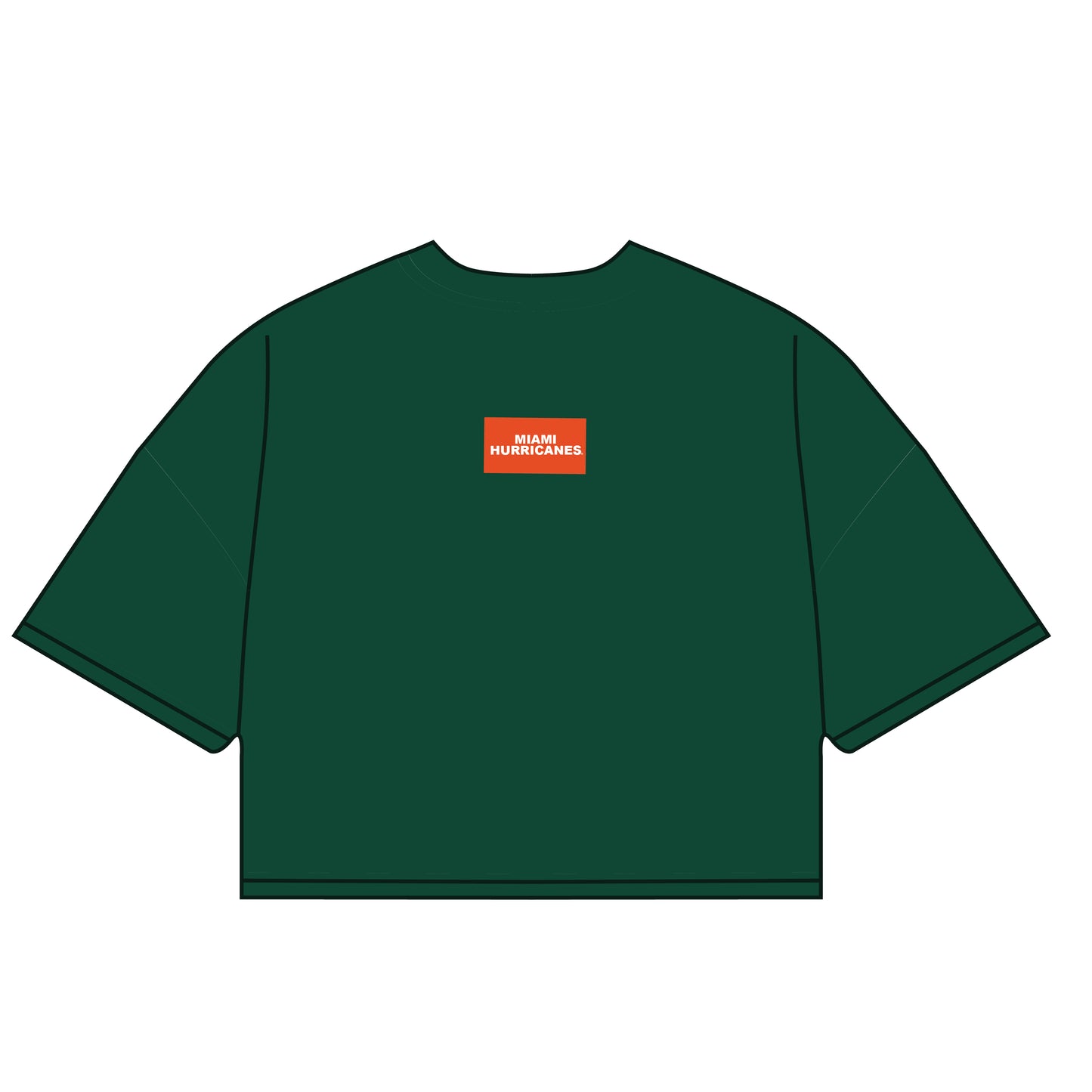 The Kristen Airy Shirt Miami Hurricanes Woven Label | Youth Dark Green