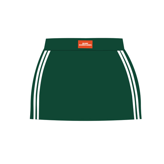 The Savannah Sporty Skort Miami Hurricanes Woven Label | Green