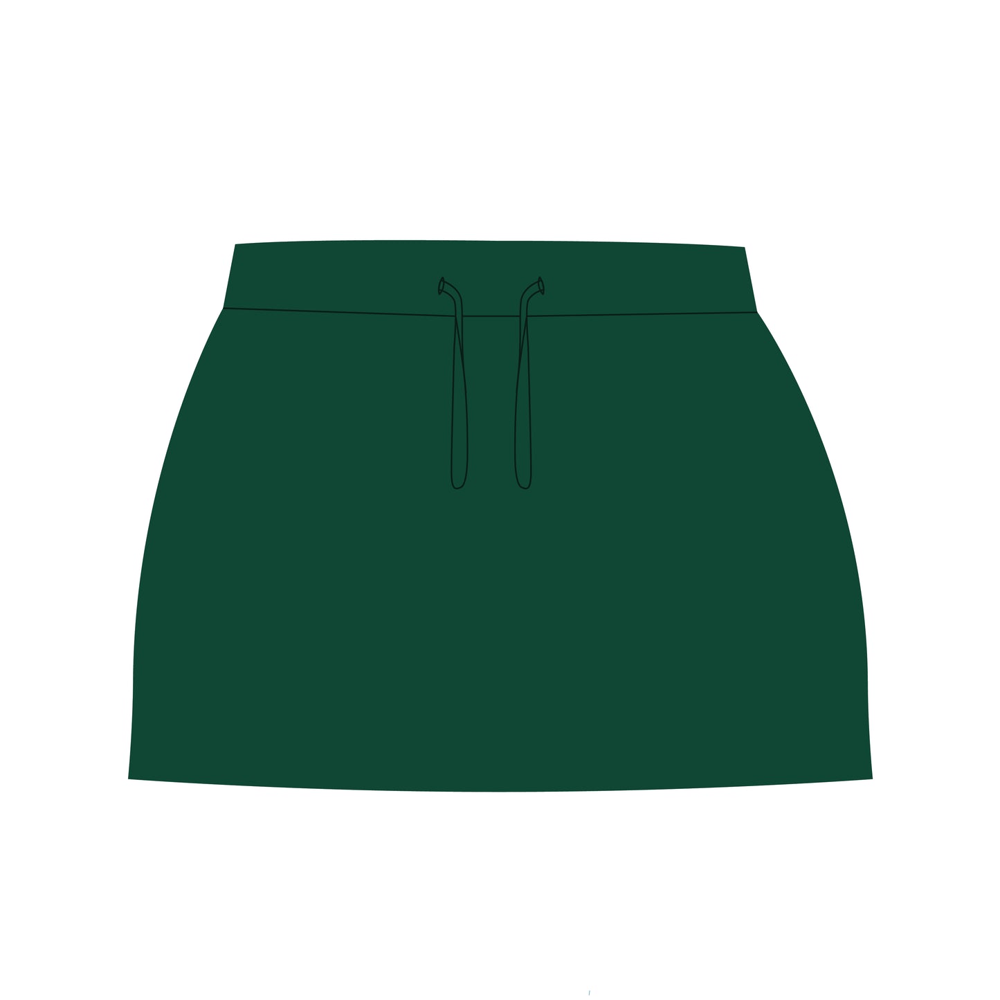 The Anna Active Skort Miami Hurricanes Woven Label | Dark Green