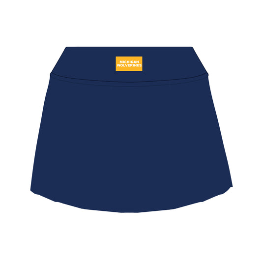 The Alli Tennis Skort Michigan Wolverines Woven Label | Navy