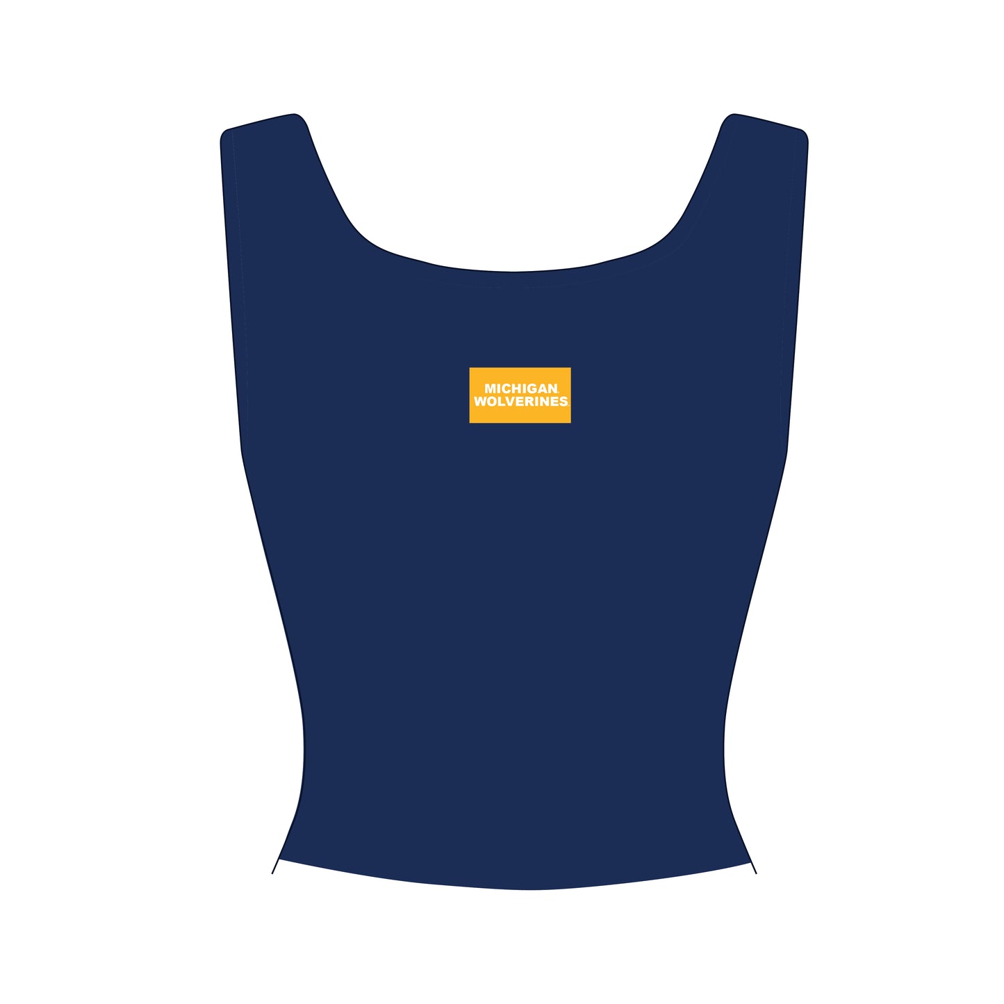 The Alli Airy Tank Michigan Wolverines Woven Label | Navy