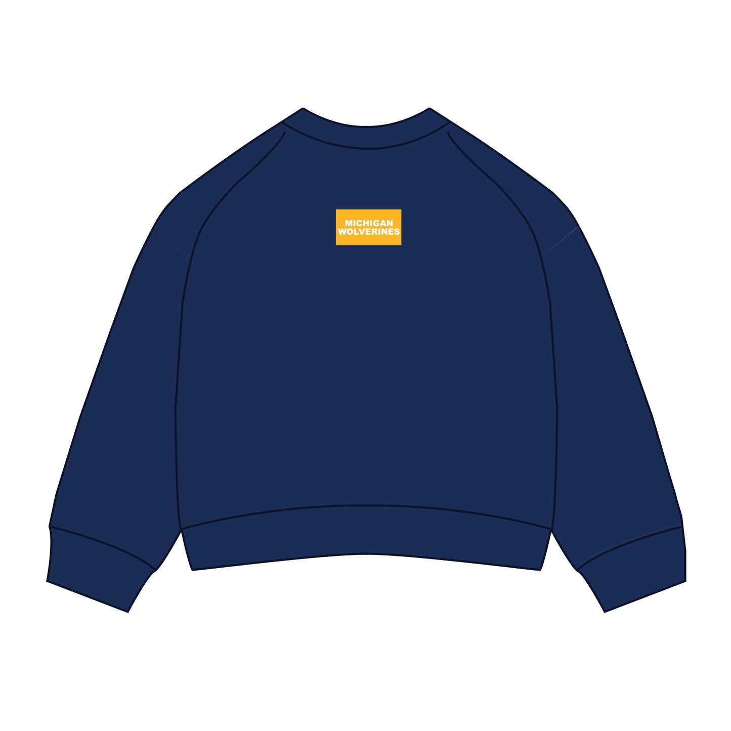 The Ava Airy Crewneck Michigan Woven Label | Navy
