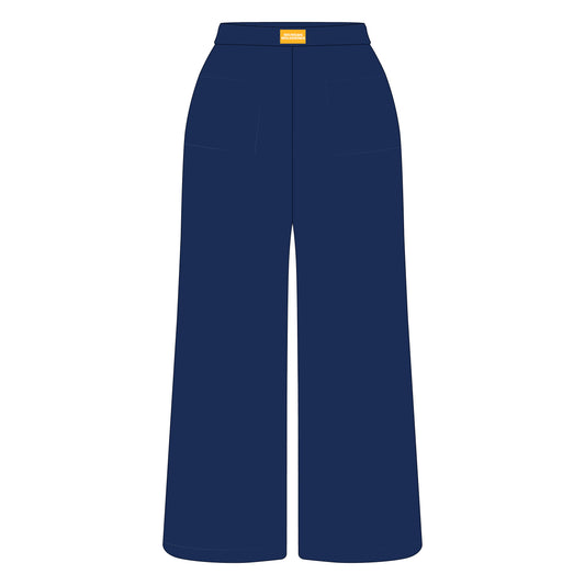 The Ava Airy Pants Michigan Wolverines Woven Label | Navy