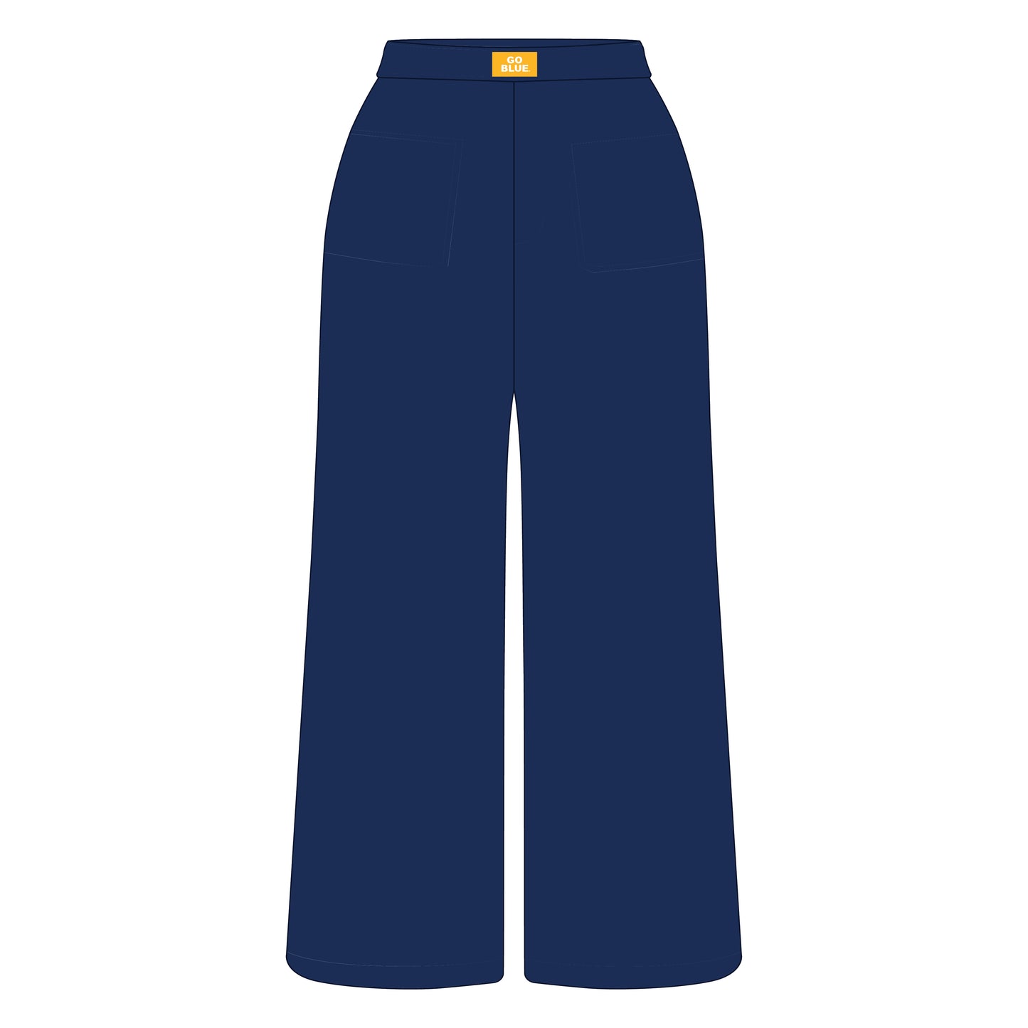 The Ava Airy Pants Go Blue Woven Label | Youth Navy