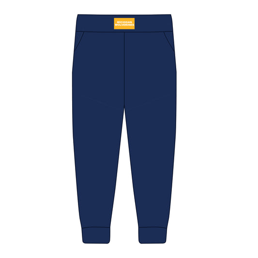 The Becca Joggers Michigan Wolverines Woven Label | Navy