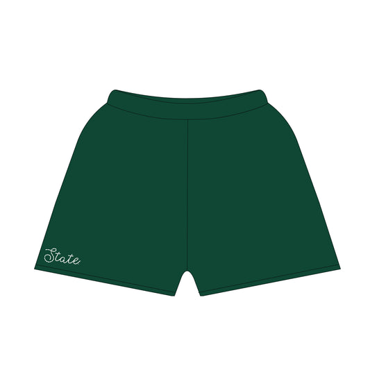The Lexie Lounge Shorts Michigan State | Youth Dark Green