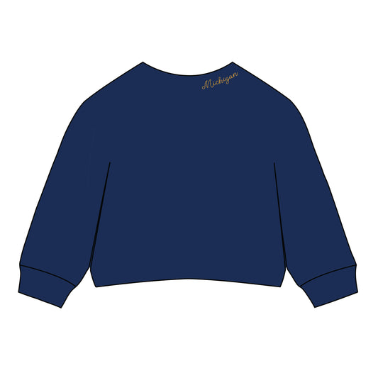 The Lexie Lounge Top Michigan | Navy