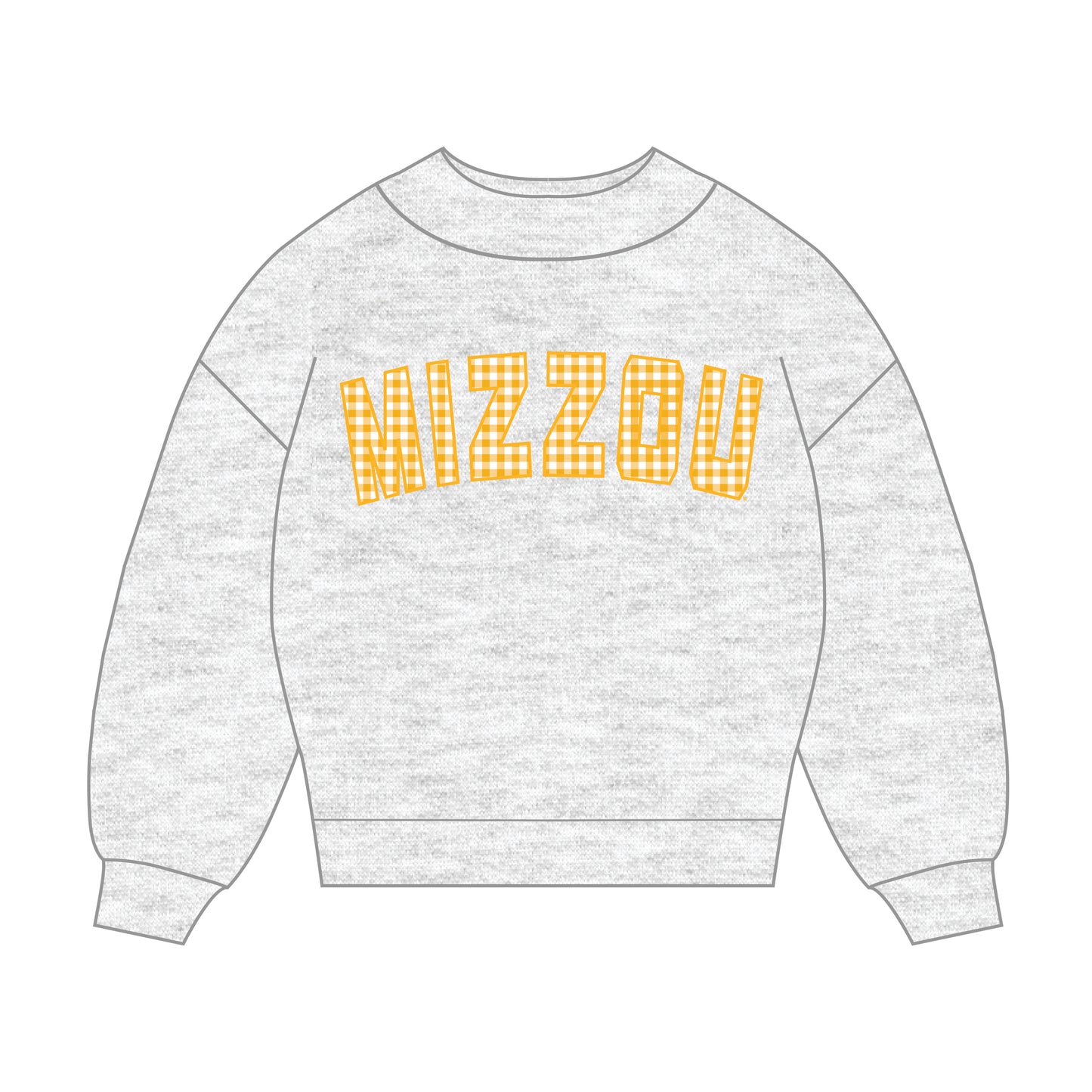 The Mallory Gingham Mockneck Missouri | Ash