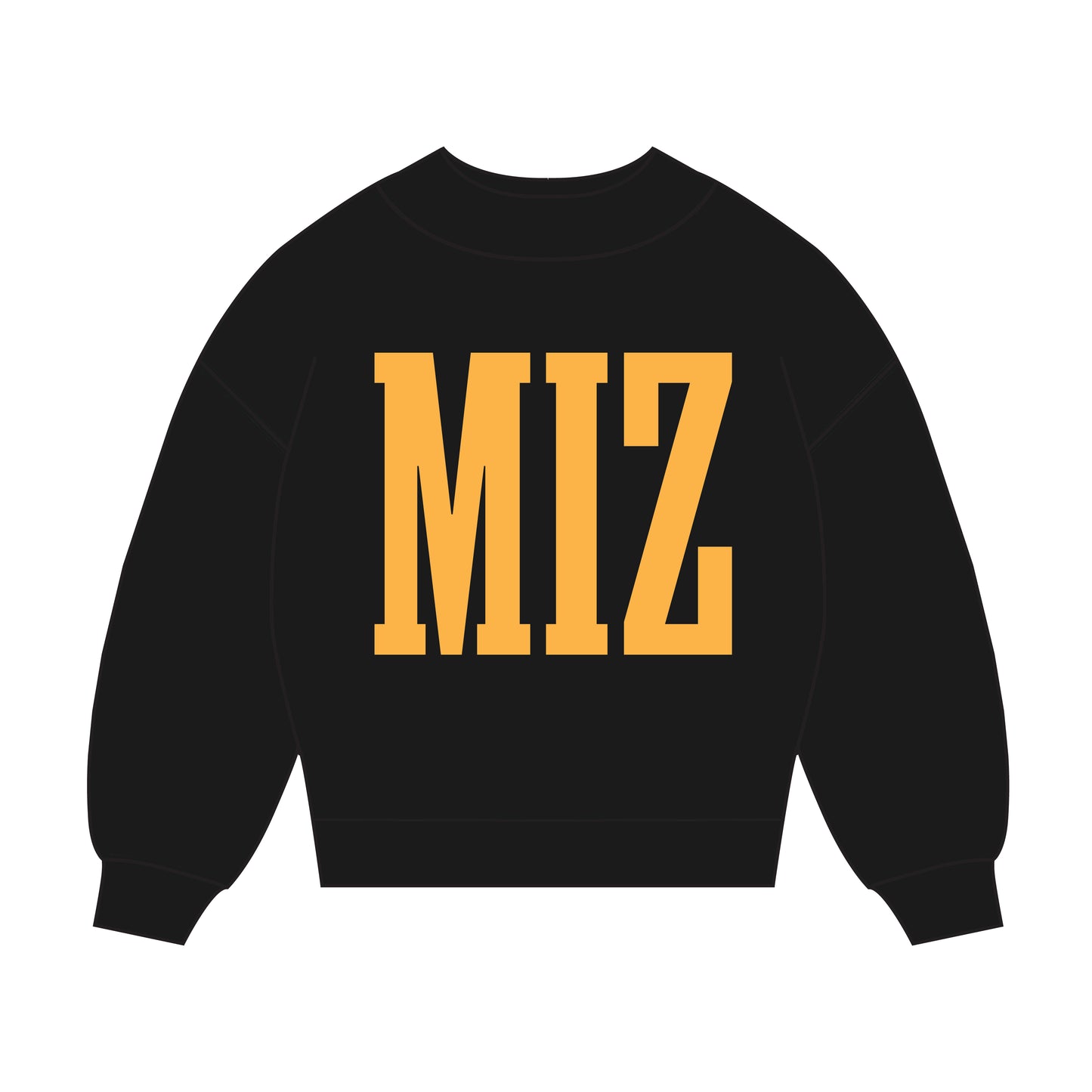 The Madi Varsity Mockneck Missouri | Black