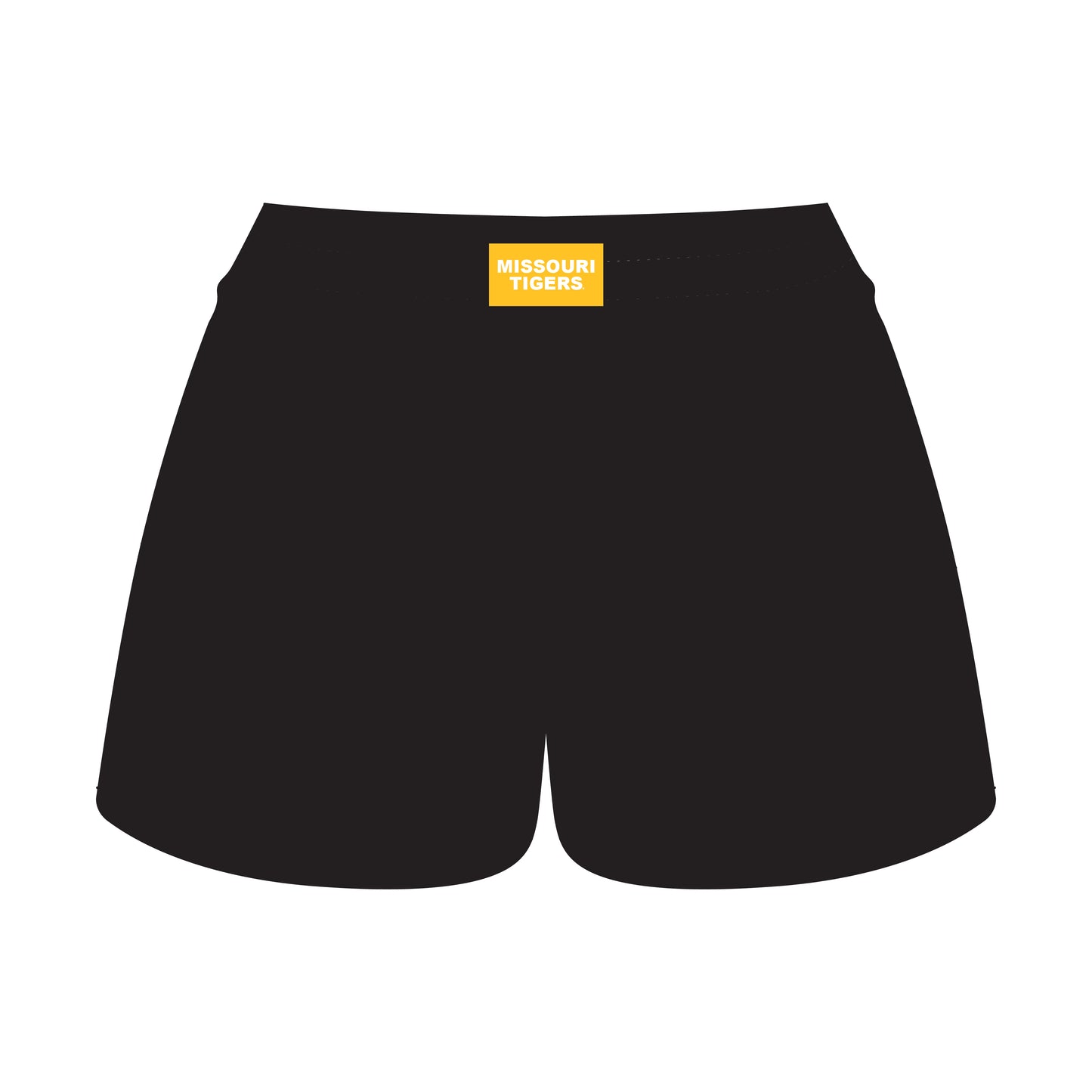 The Ava Airy Shorts Missouri Tigers Woven Label | Black