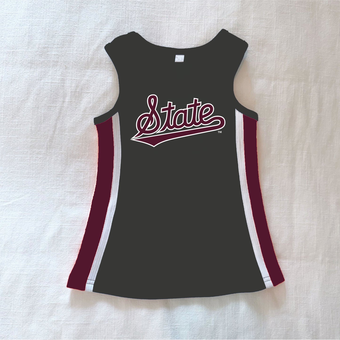 The Power Stripe Cheer Dress Mississippi State | Youth Graphite