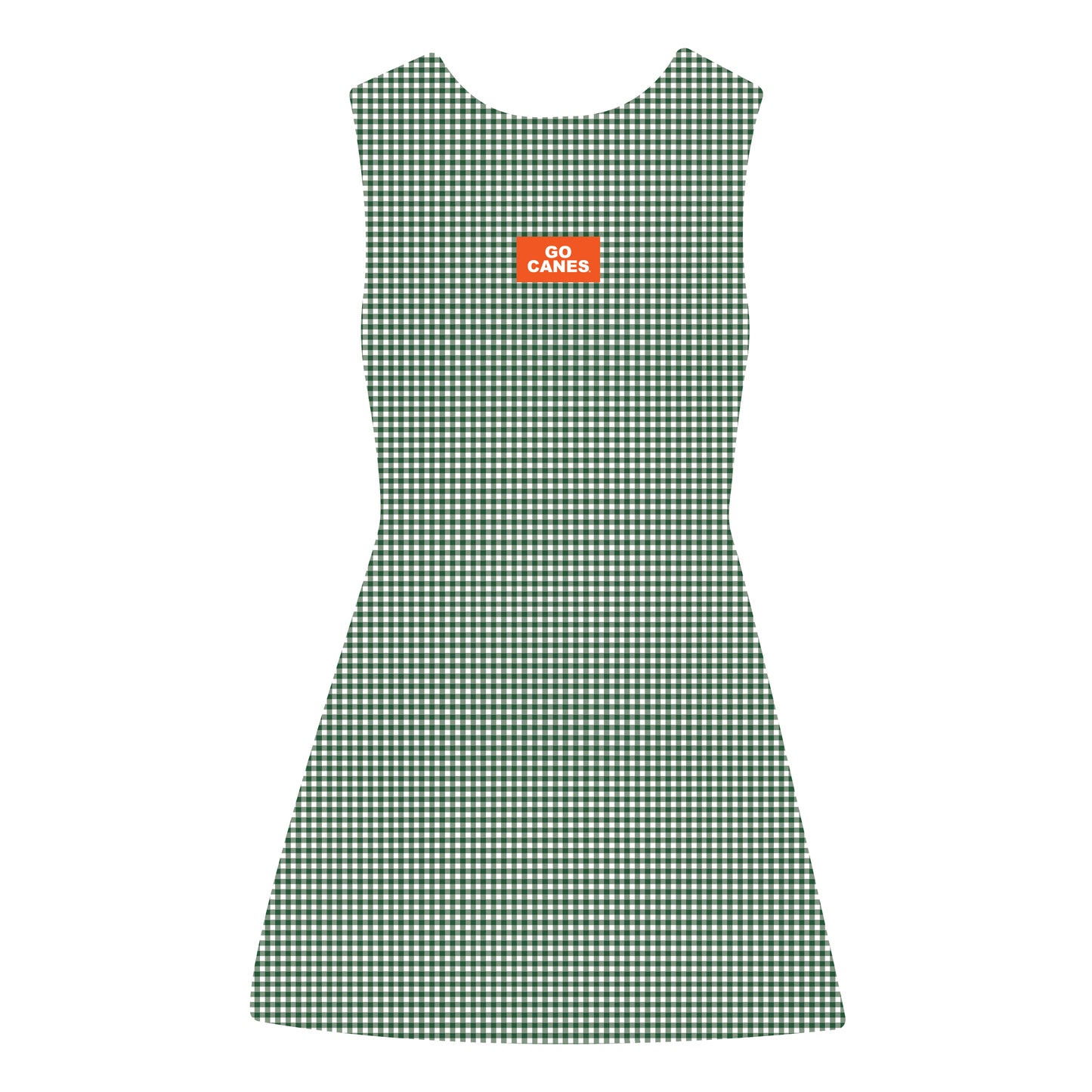 The Grace Gingham Dress Go Canes Woven Label | Green