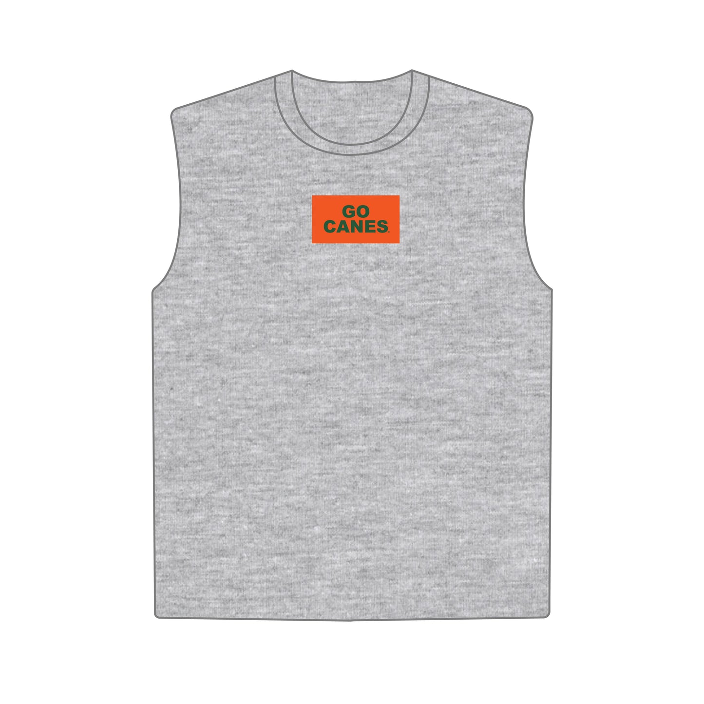 The Anna Active Tank Go Canes Woven Label | Youth Heather Grey