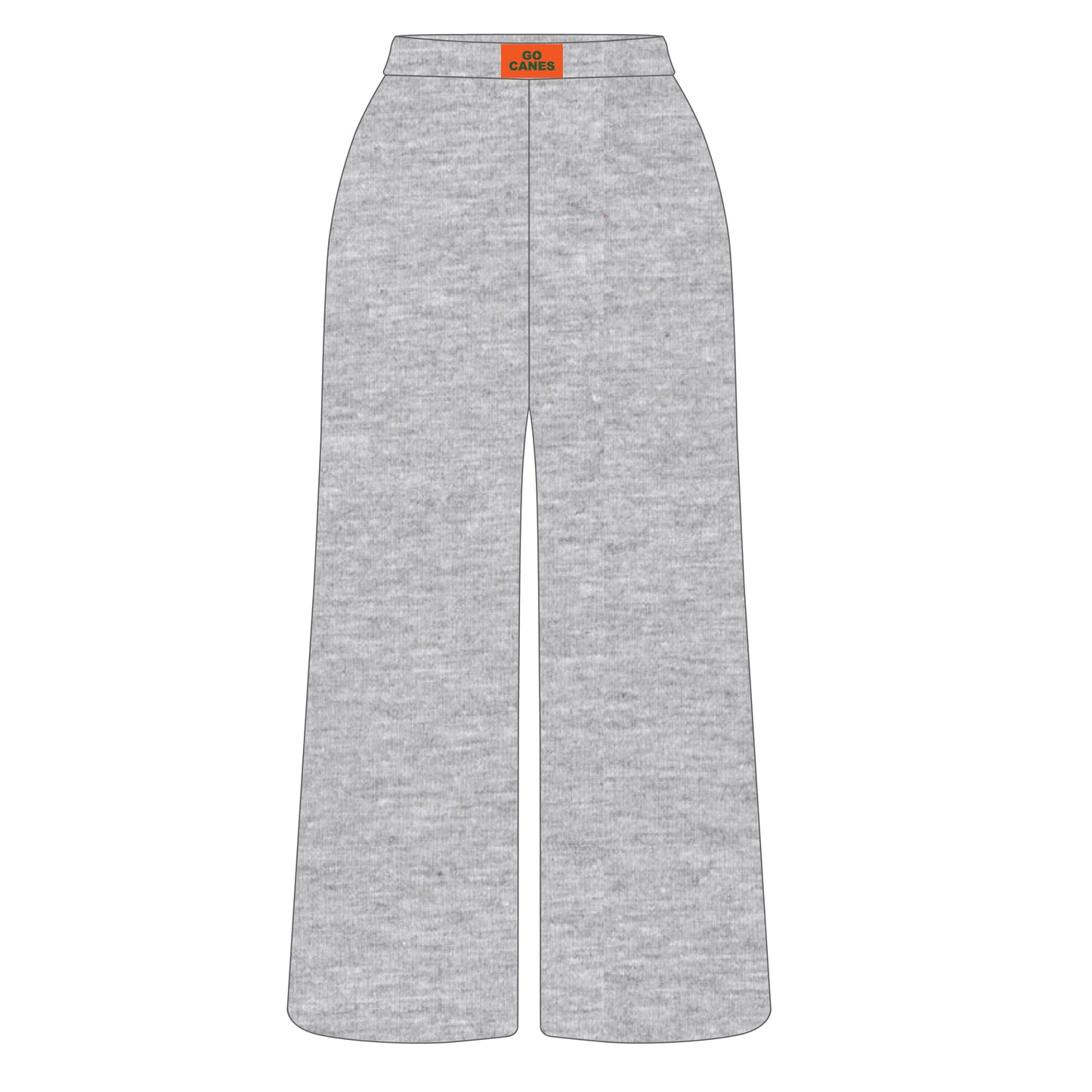 The Ava Airy Pants Go Canes Woven Label | Heather Grey