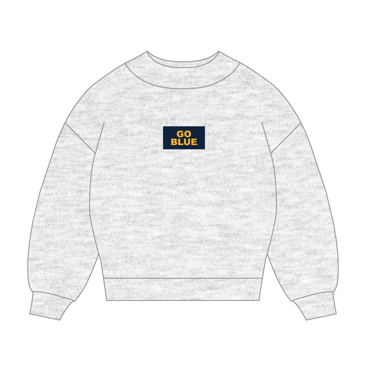 The Mary Mockneck Go Blue Woven Label | Youth Ash