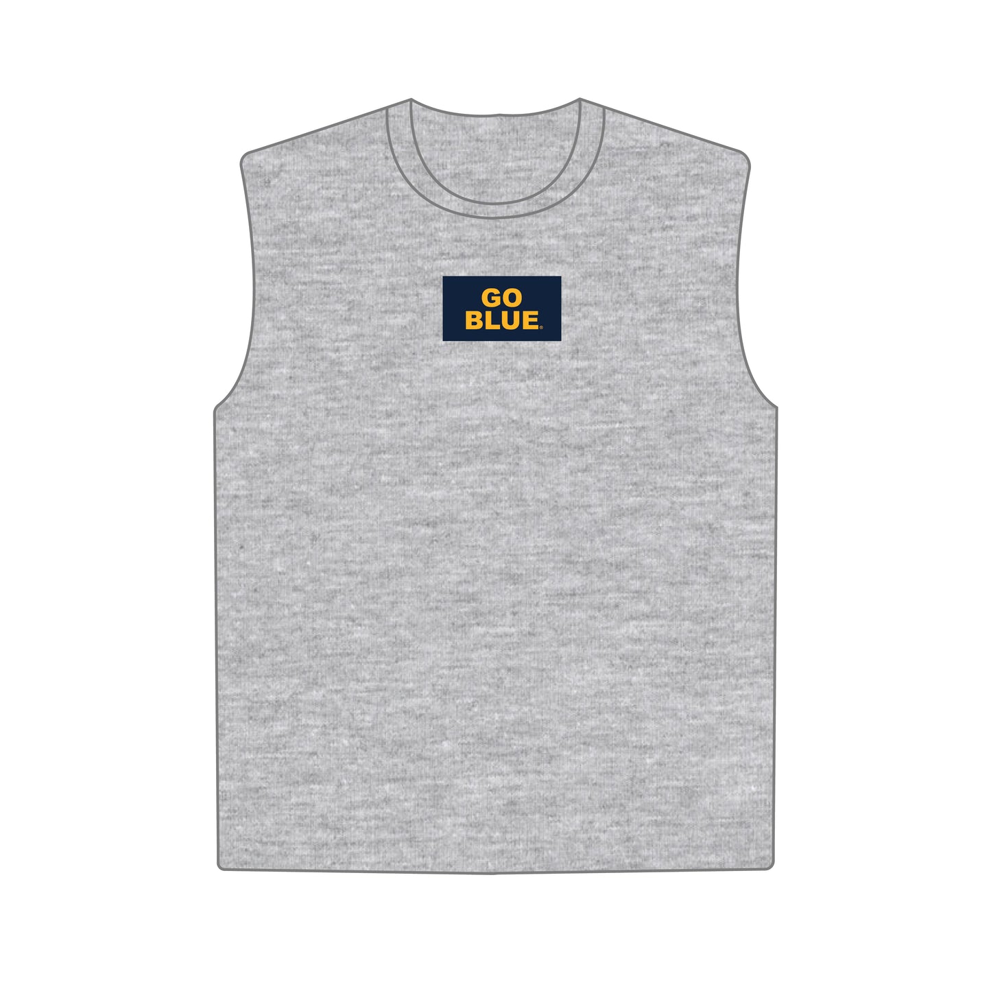 The Anna Active Tank Go Blue Woven Label | Youth Heather Grey