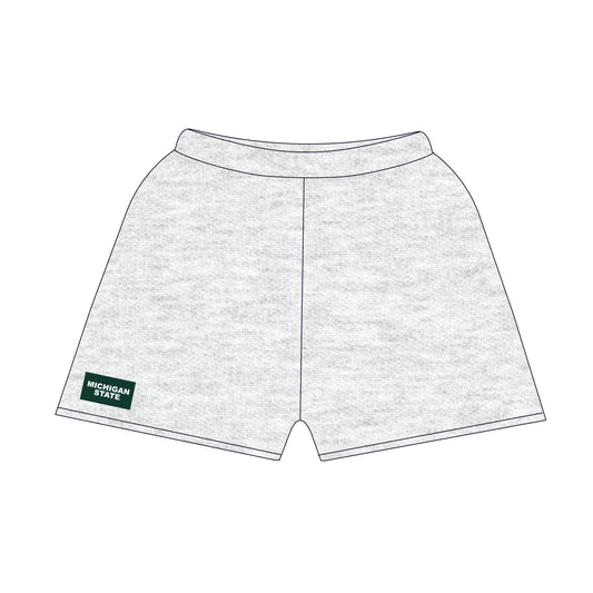 The Becca Shorts Michigan State Woven Label | Youth Ash