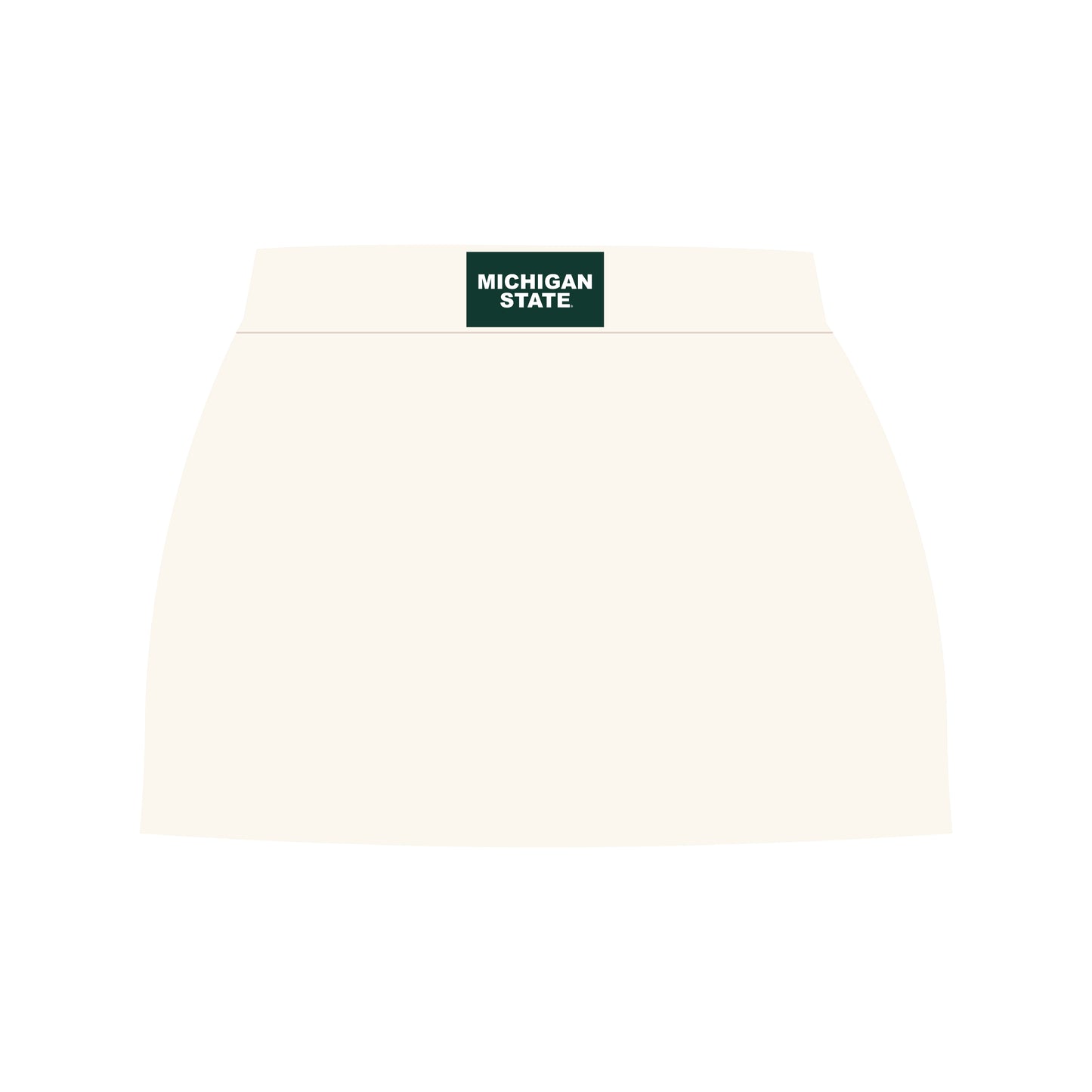 The Hayden High Waisted Skort Michigan State Woven Label | Youth Bone