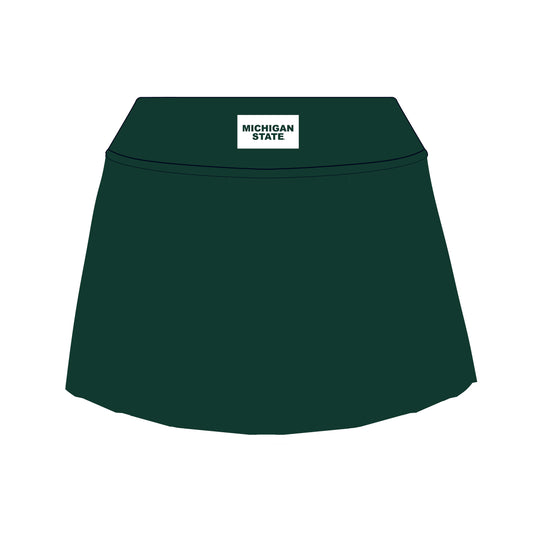 The Alli Tennis Skort Michigan State Woven Label | Youth Dark Green