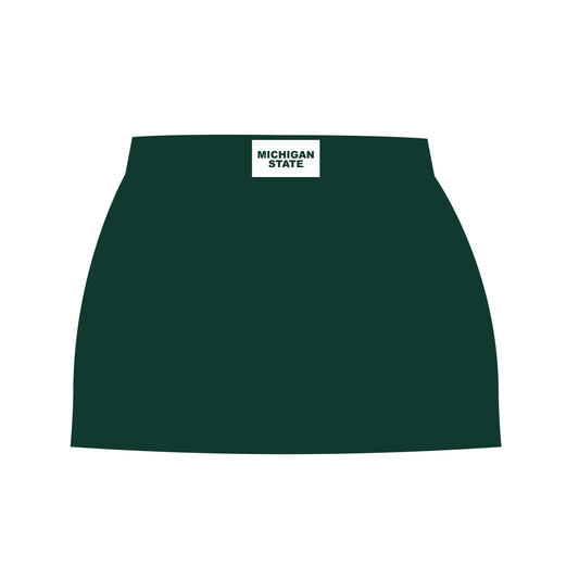 The Hayden High Waisted Skort Michigan State Woven Label | Dark Green